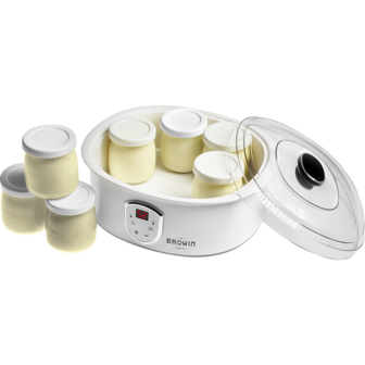 Yoghurtmaker 1.3 liter met thermostaat en 7 potten