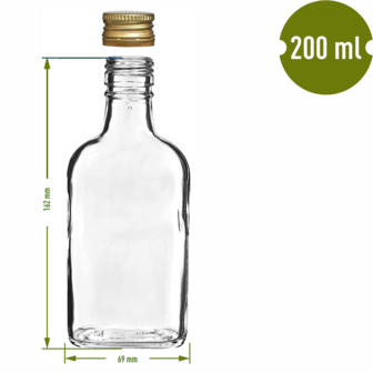 Glasflasche &quot;Drupke&quot; 200ml (10 St&uuml;ck)