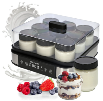 Yoghurtmaker 1.6 liter met 9 potten