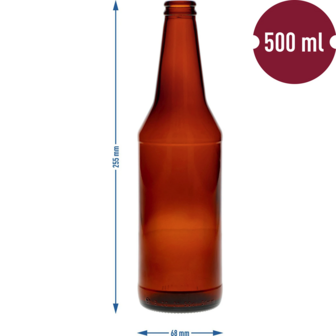 Bierfles 500 ml - doos 12 st.