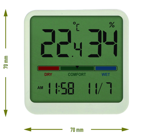 Elektronische binnenthermometer, wit