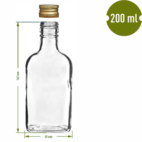 Glasflasche "Drupke" 200ml (10 Stück)