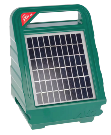 AKO Sun Power S250 schrikdraadapparaat met zonnepaneel